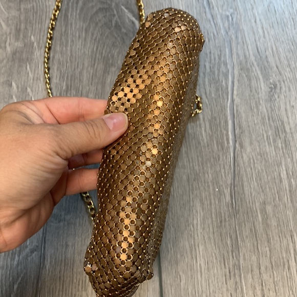 Vintage Rose Gold Mesh Metal Purse - Picture 3 of 6